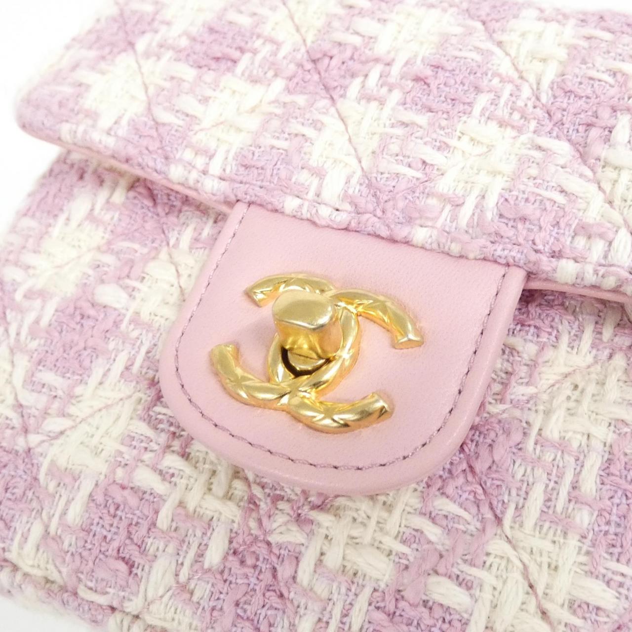 Chanel AS4035 Tweed Lambskin Shoulder Bag