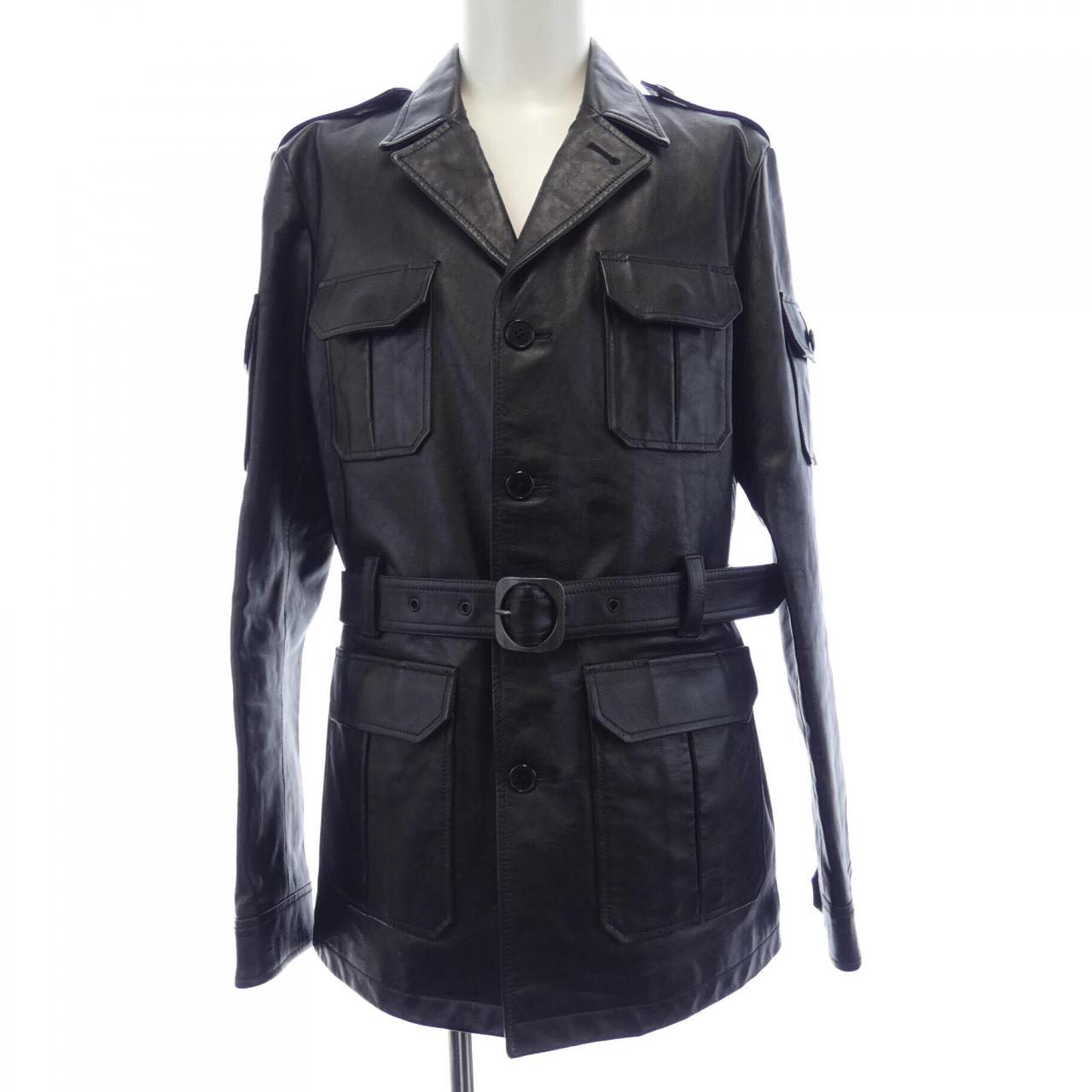 Saint Laurent 549285 YC2UI Leather Jacket