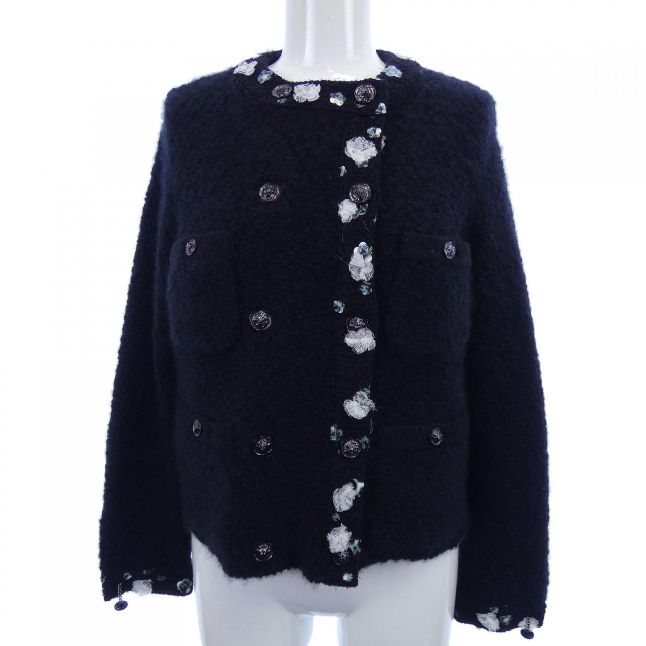 Chanel P73488K10557 22B Cashmere Collarless Jacket