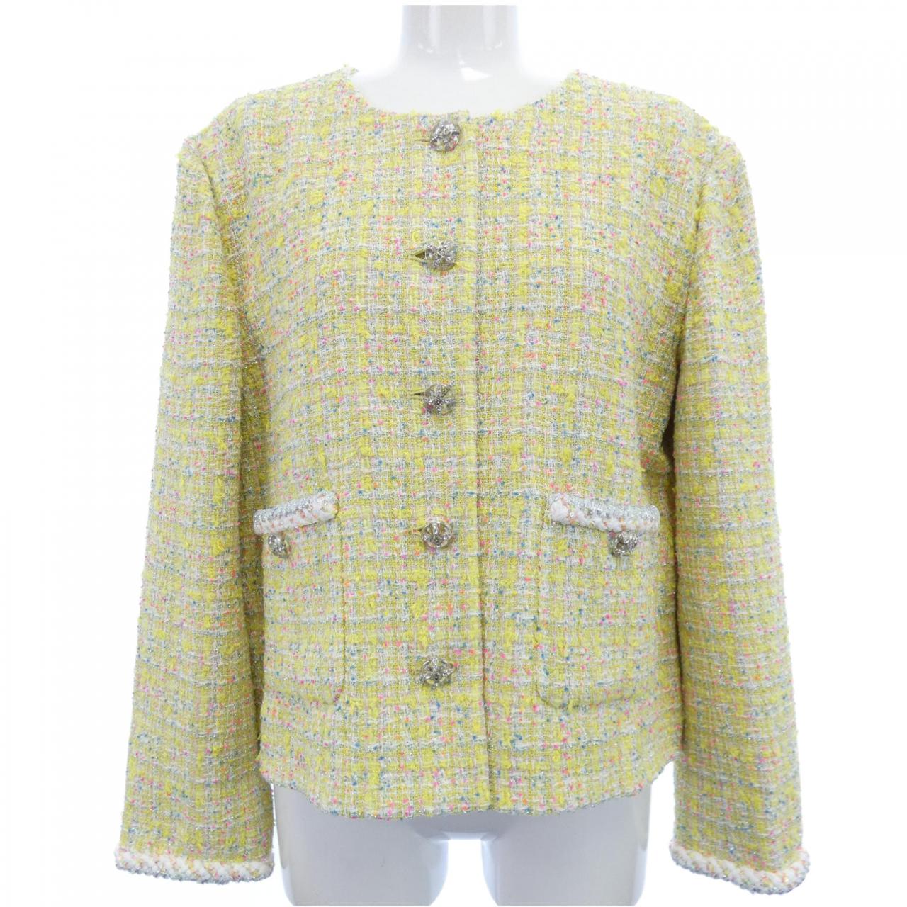 Chanel Collarless Jacket Jacket