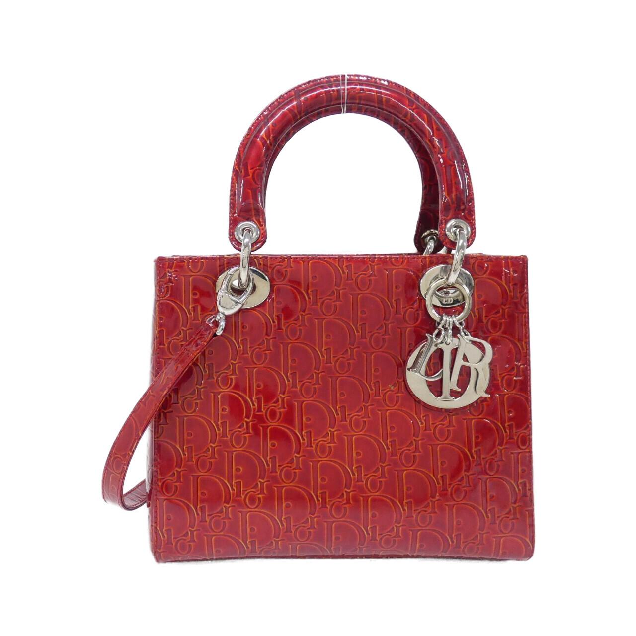 Christian Dior Lady Dior Patent Leather Bag