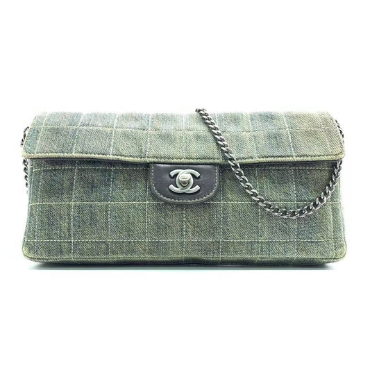 Chanel East West Denim Shoulder Bag