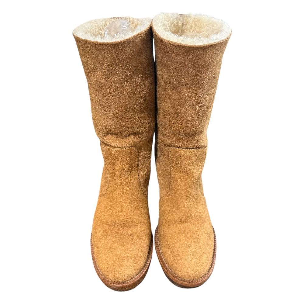 Chanel Coco Mark Shearling Short Boots