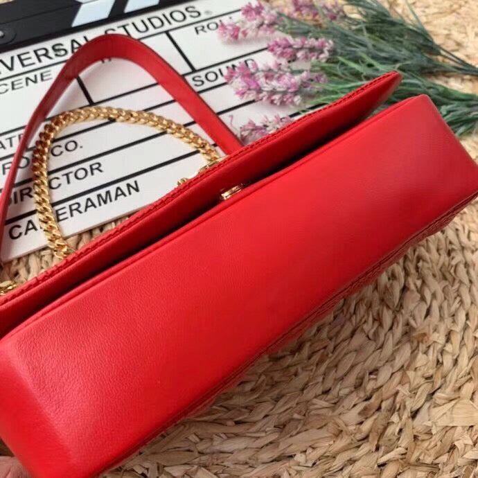 Top Quality Quilted MeTop Qualityum Lola Bag Monogram Red For Women, Bags 11in/28cm