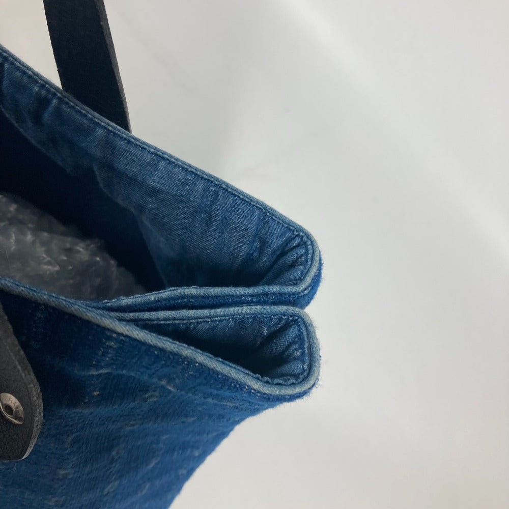 HERMES Tote Bag Canvas, Leather blue Amedaba Cava de Bosch Women  d