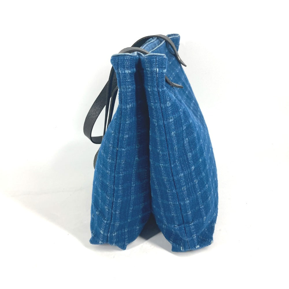 HERMES Tote Bag Canvas, Leather blue Amedaba Cava de Bosch Women  d