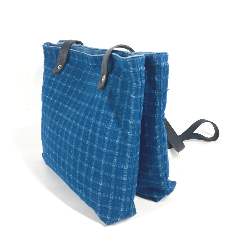 HERMES Tote Bag Canvas, Leather blue Amedaba Cava de Bosch Women  d