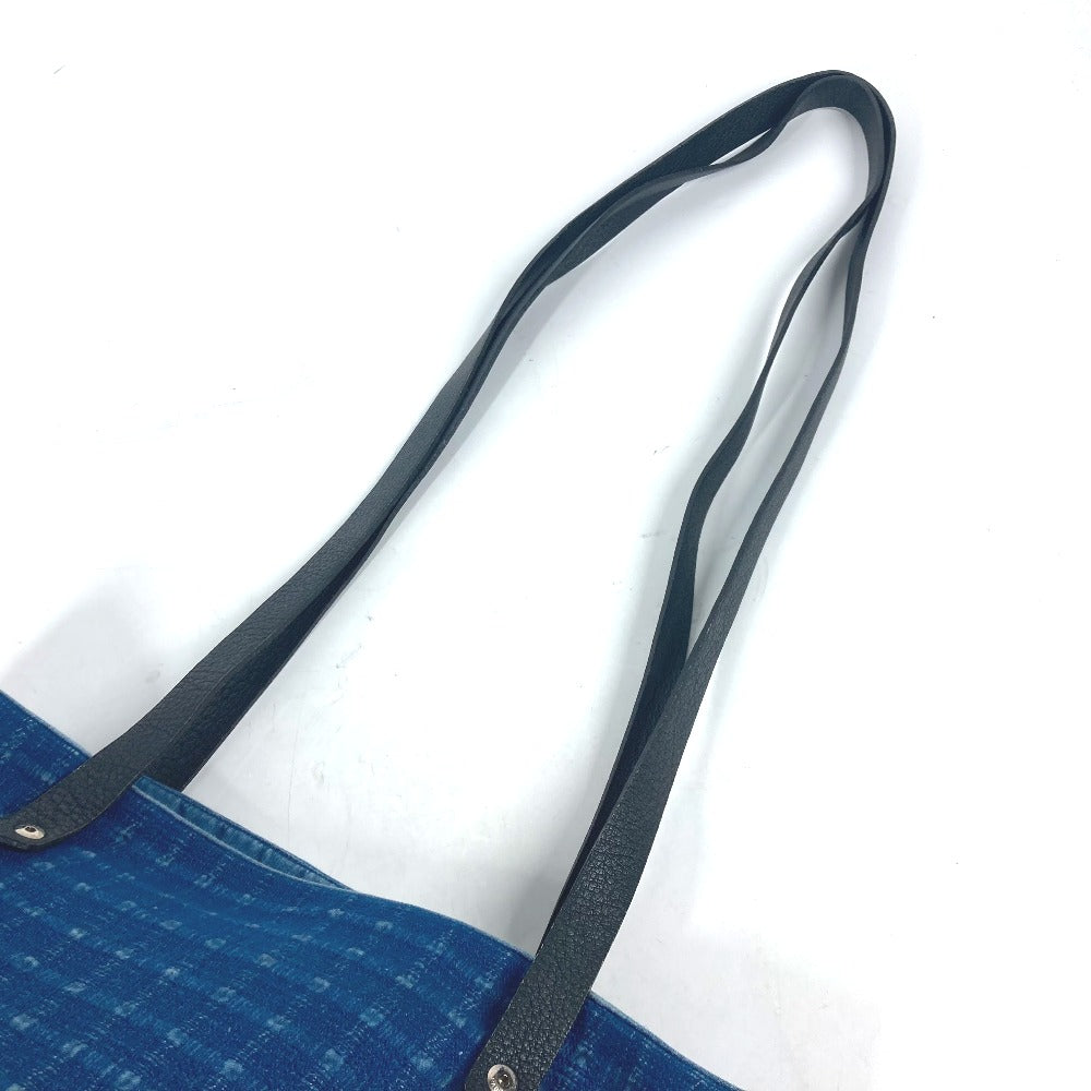 HERMES Tote Bag Canvas, Leather blue Amedaba Cava de Bosch Women  d