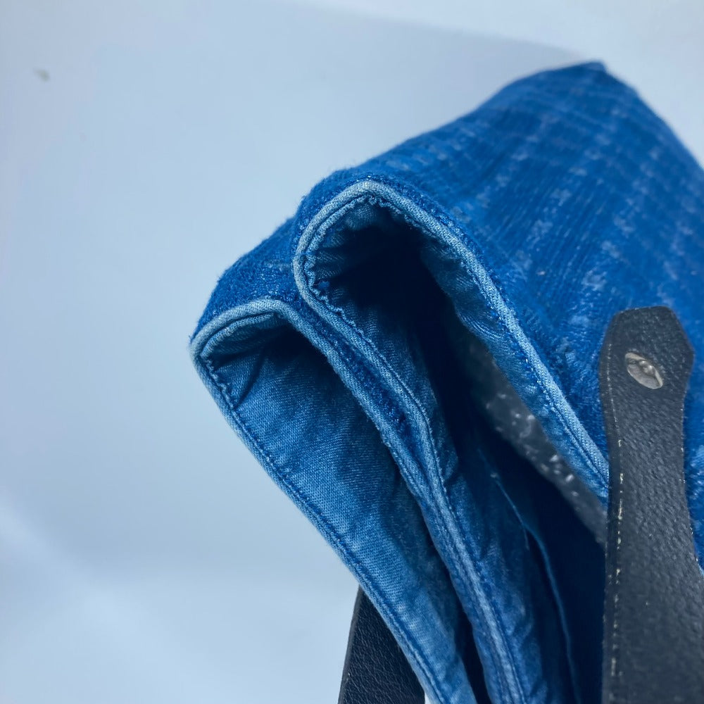 HERMES Tote Bag Canvas, Leather blue Amedaba Cava de Bosch Women  d