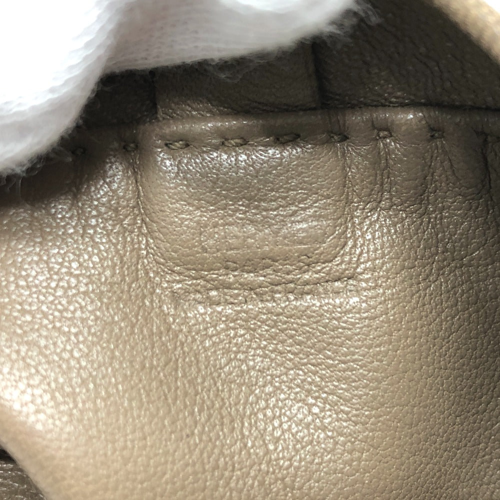 HERMES Shoulder Bag leather Brown Crude cell Women  d