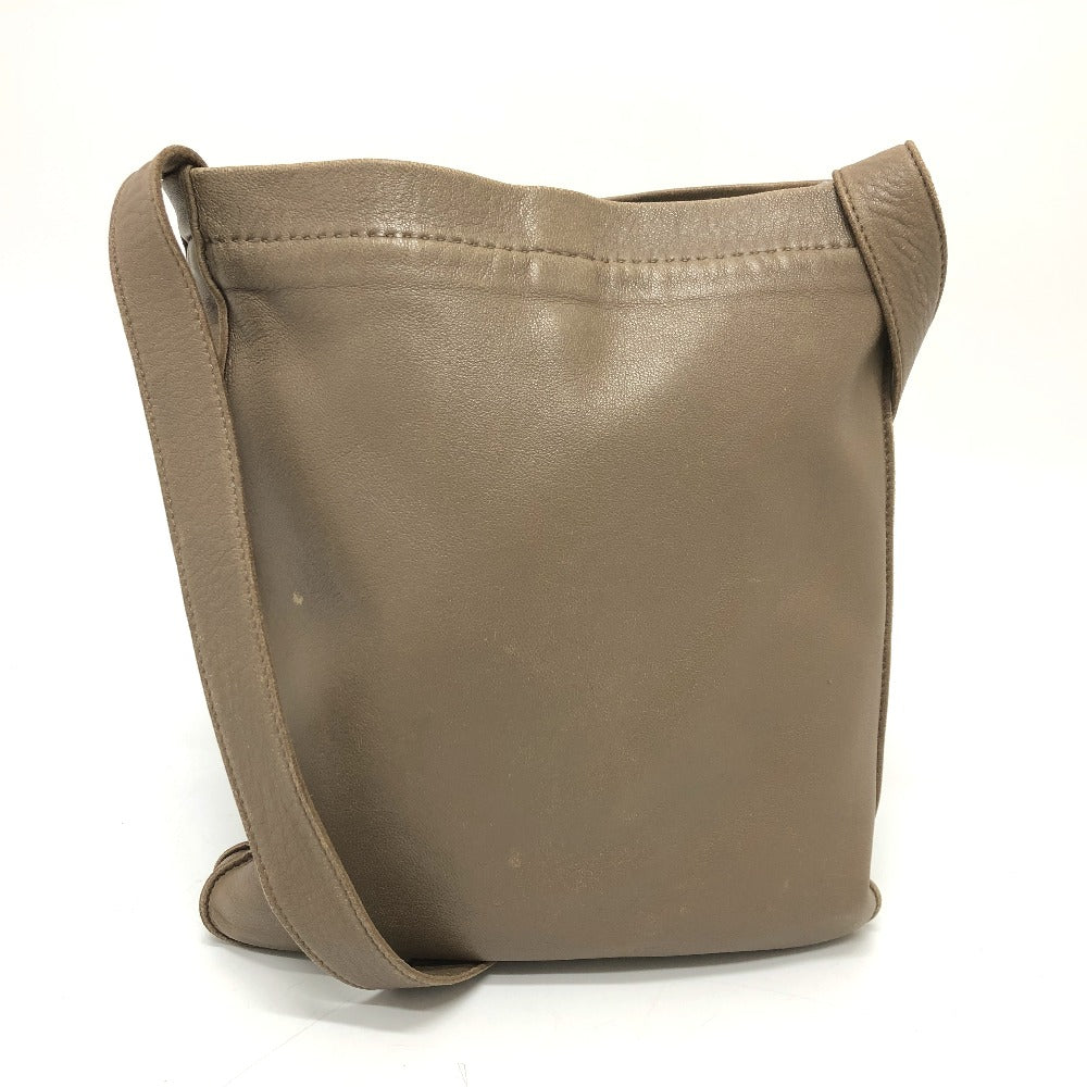 HERMES Shoulder Bag leather Brown Crude cell Women  d