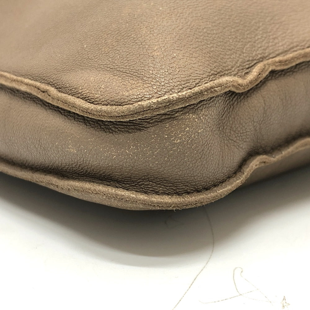 HERMES Shoulder Bag leather Brown Crude cell Women  d