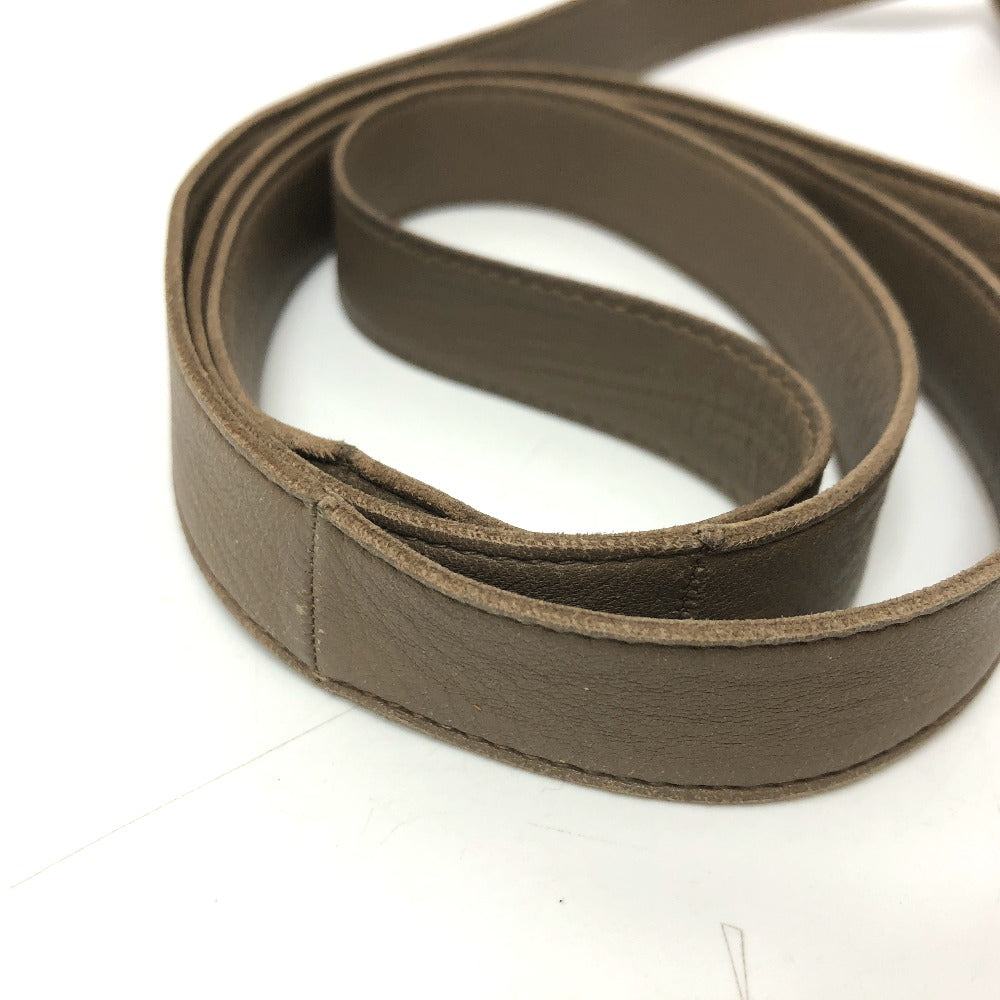 HERMES Shoulder Bag leather Brown Crude cell Women  d