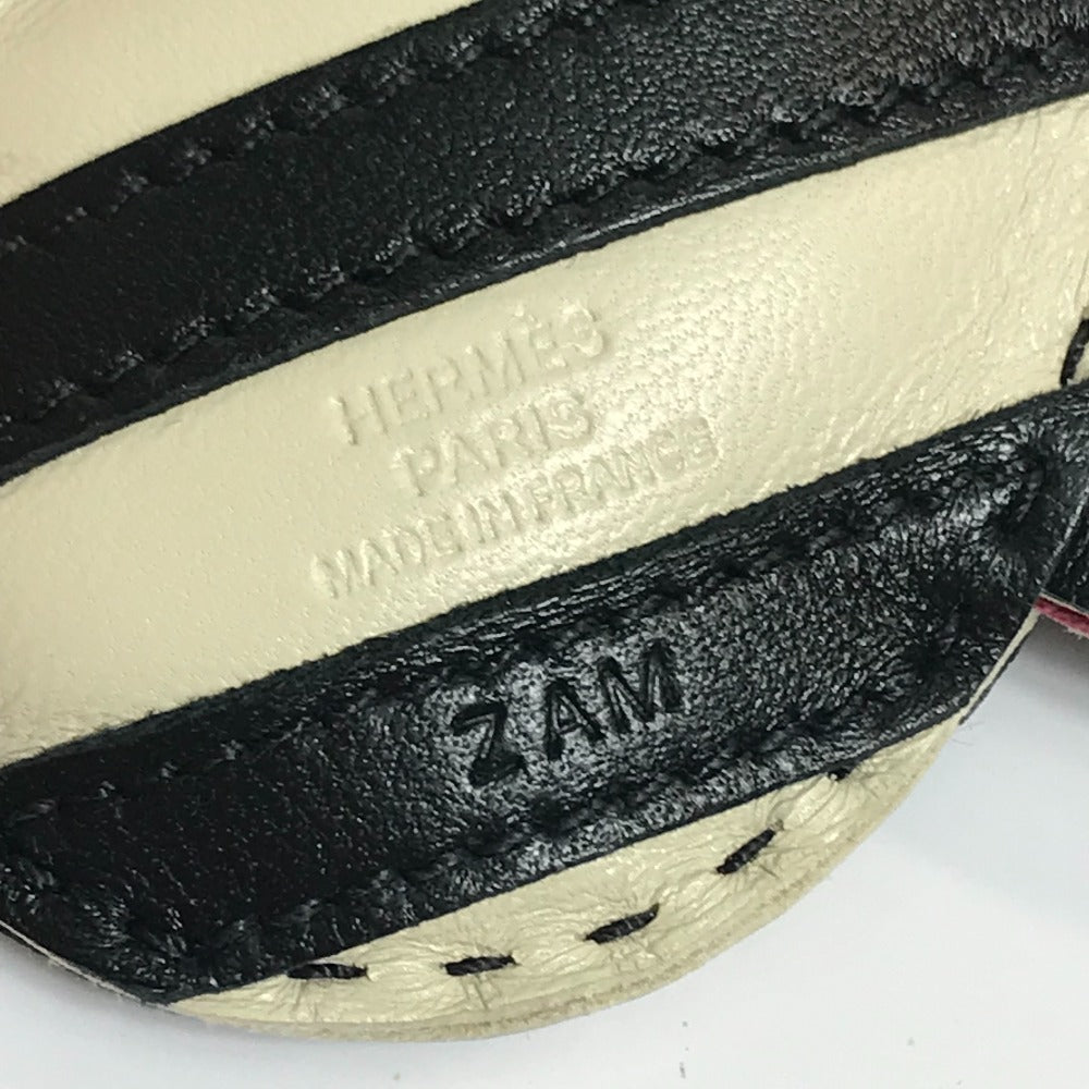 HERMES Bag charm Anyo Miro Black x white zebra Gee Gee Savannah Charm unisex(Unisex)  d