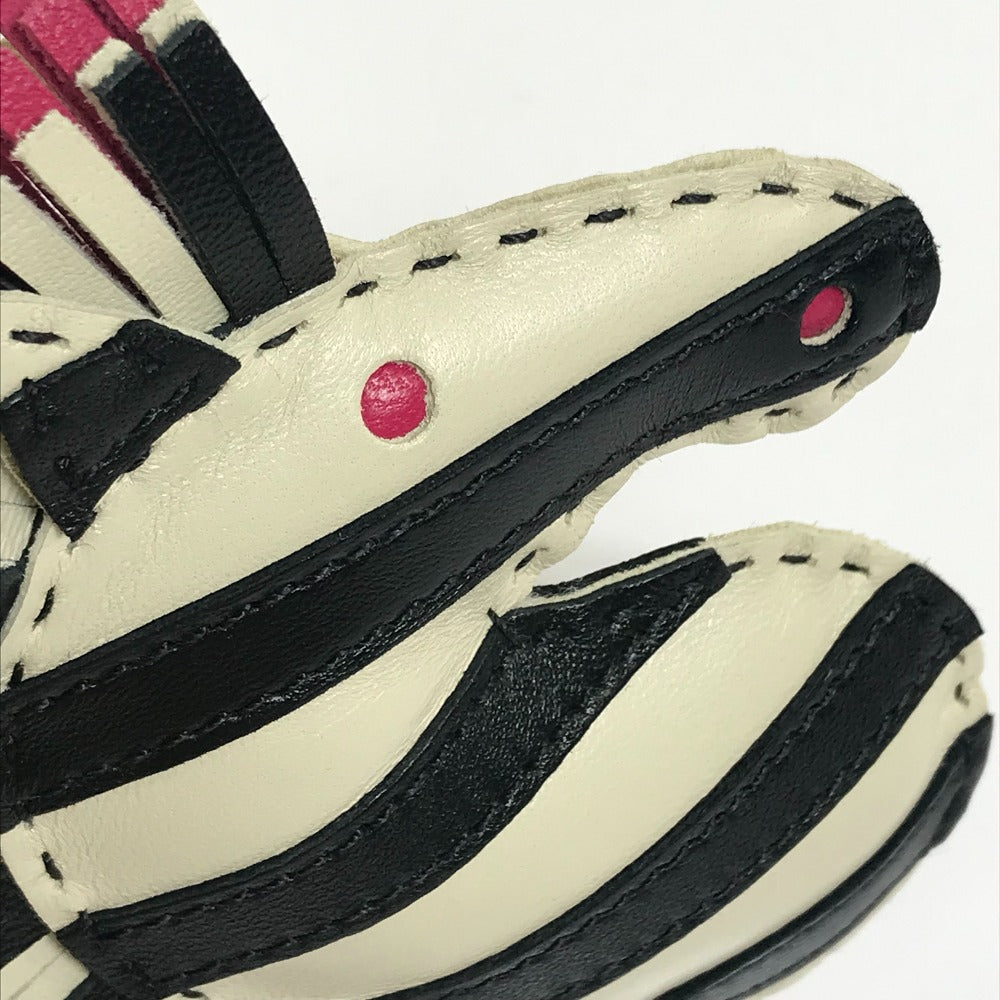 HERMES Bag charm Anyo Miro Black x white zebra Gee Gee Savannah Charm unisex(Unisex)  d