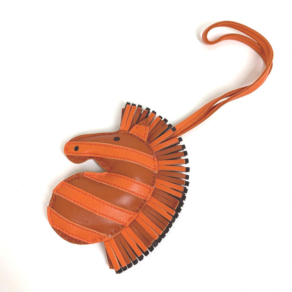 HERMES Bag charm Leather / Anemiro Orange Gee Gee Savannah Women(Unisex)  d