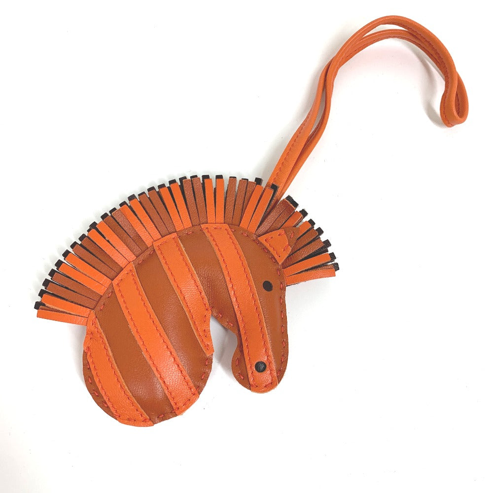 HERMES Bag charm Leather / Anemiro Orange Gee Gee Savannah Women(Unisex)  d