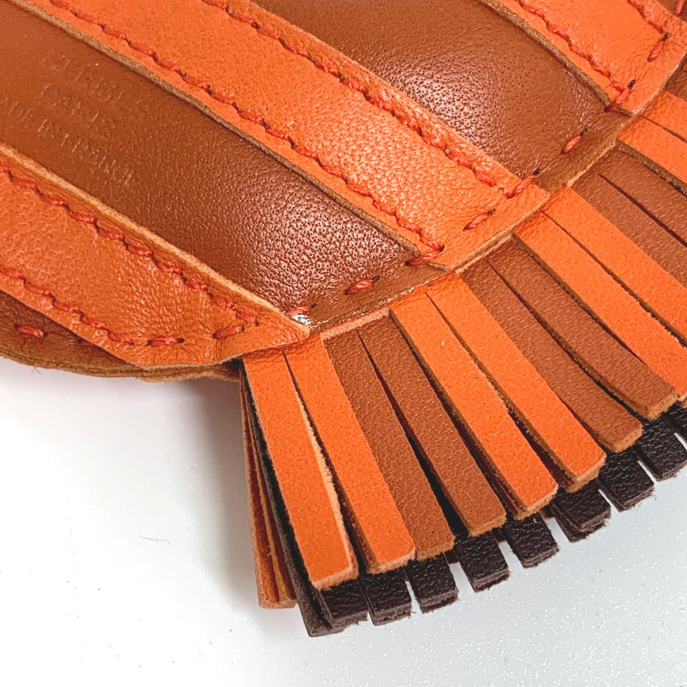 HERMES Bag charm Leather / Anemiro Orange Gee Gee Savannah Women(Unisex)  d
