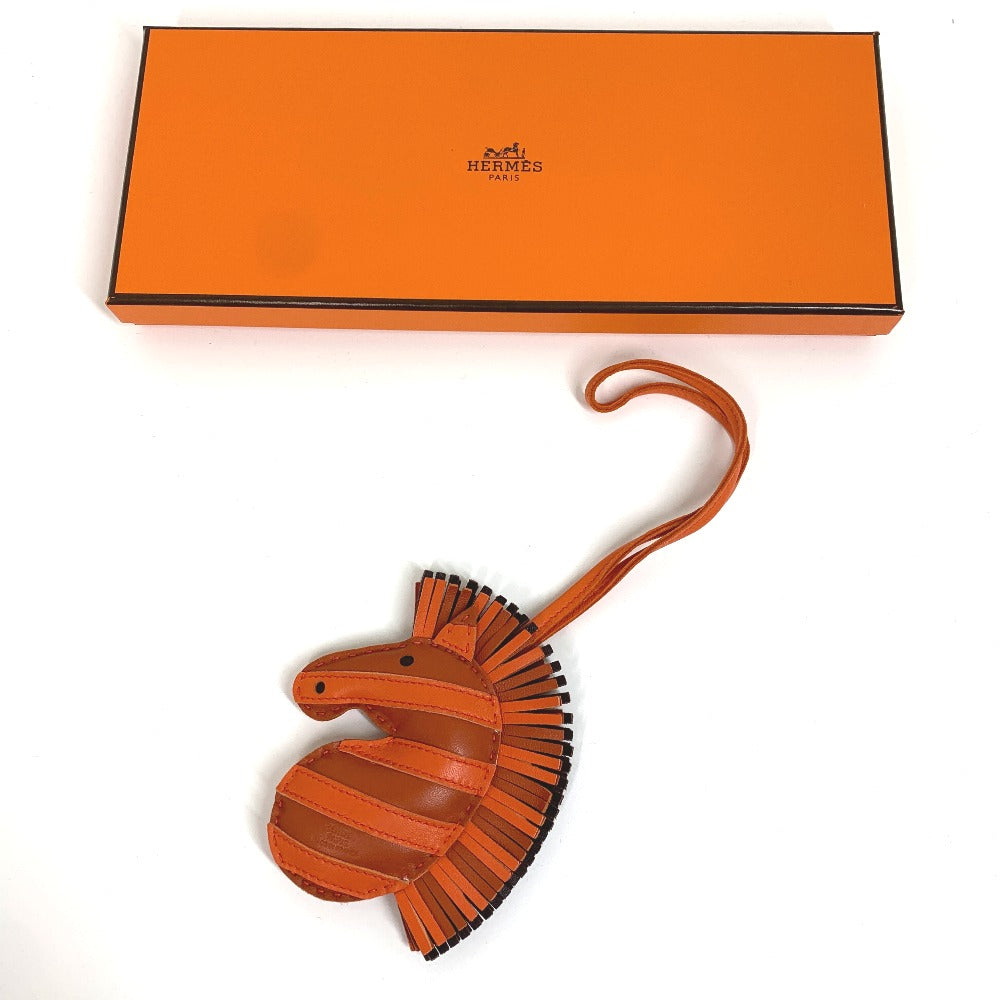 HERMES Bag charm Leather / Anemiro Orange Gee Gee Savannah Women(Unisex)  d