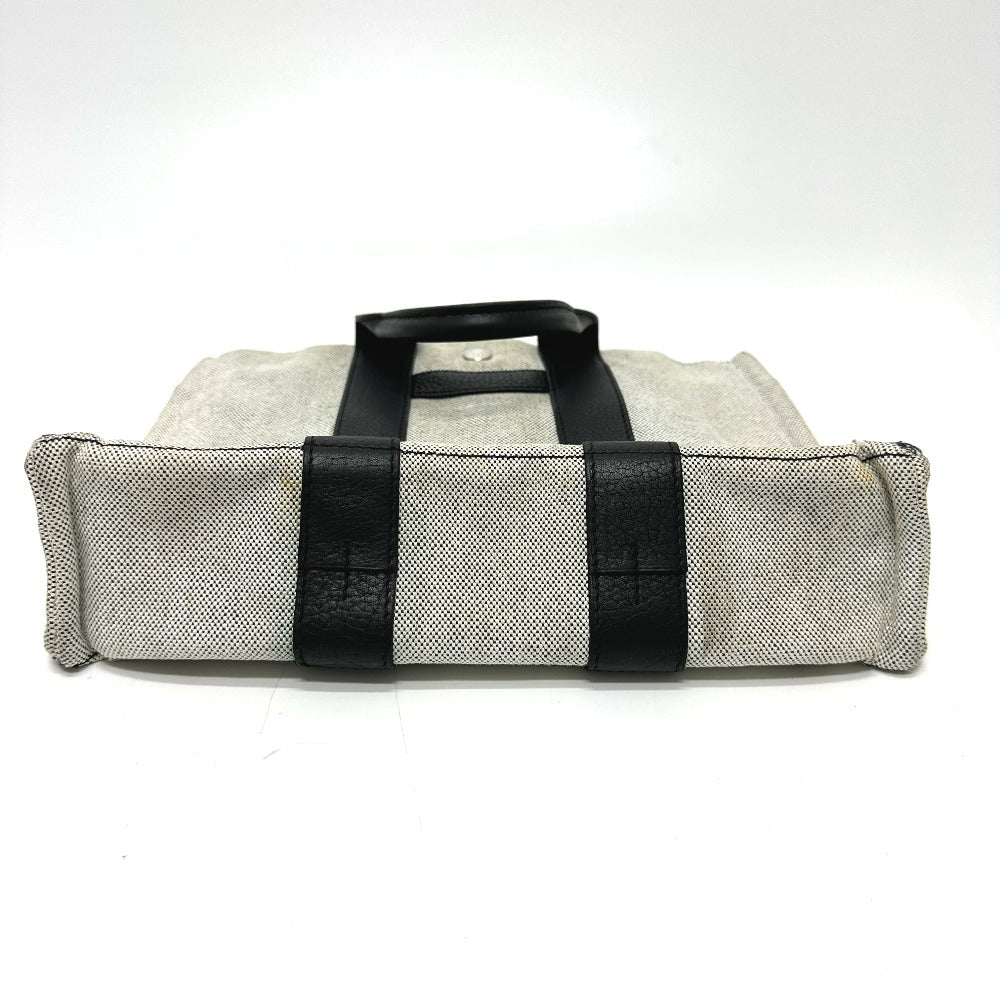 HERMES Tote Bag Toile H, Leather gray Sac Arne PM Women  d