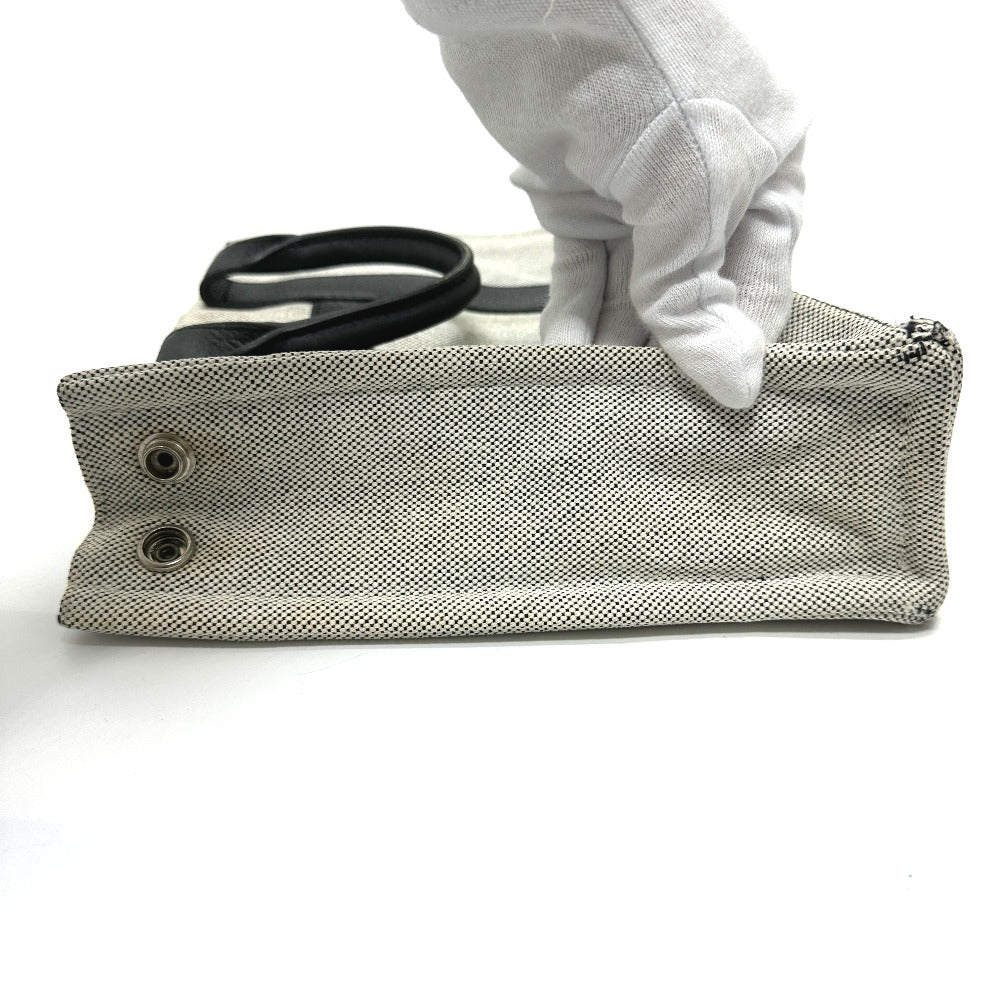 HERMES Tote Bag Toile H, Leather gray Sac Arne PM Women  d