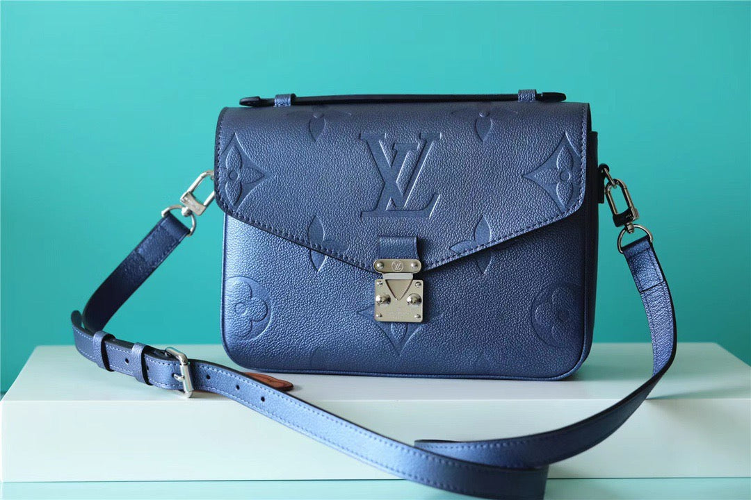 Top Quality Pochette Metis Monogram Canvas Navy Blue For Women, Womens Handbags, Shoulder Bags And Crossbody Bags 9.8in/25cm Top Quality