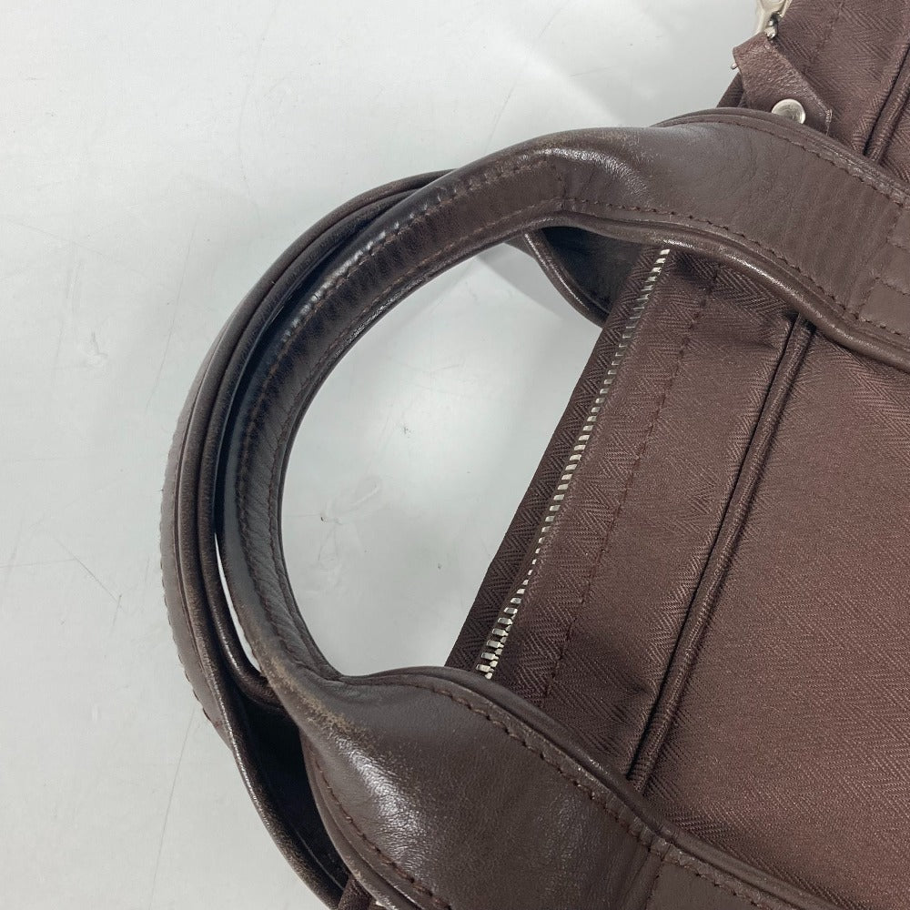 HERMES Business bag Nylon Brown Shoulder Acapulco Odinatur mens  d