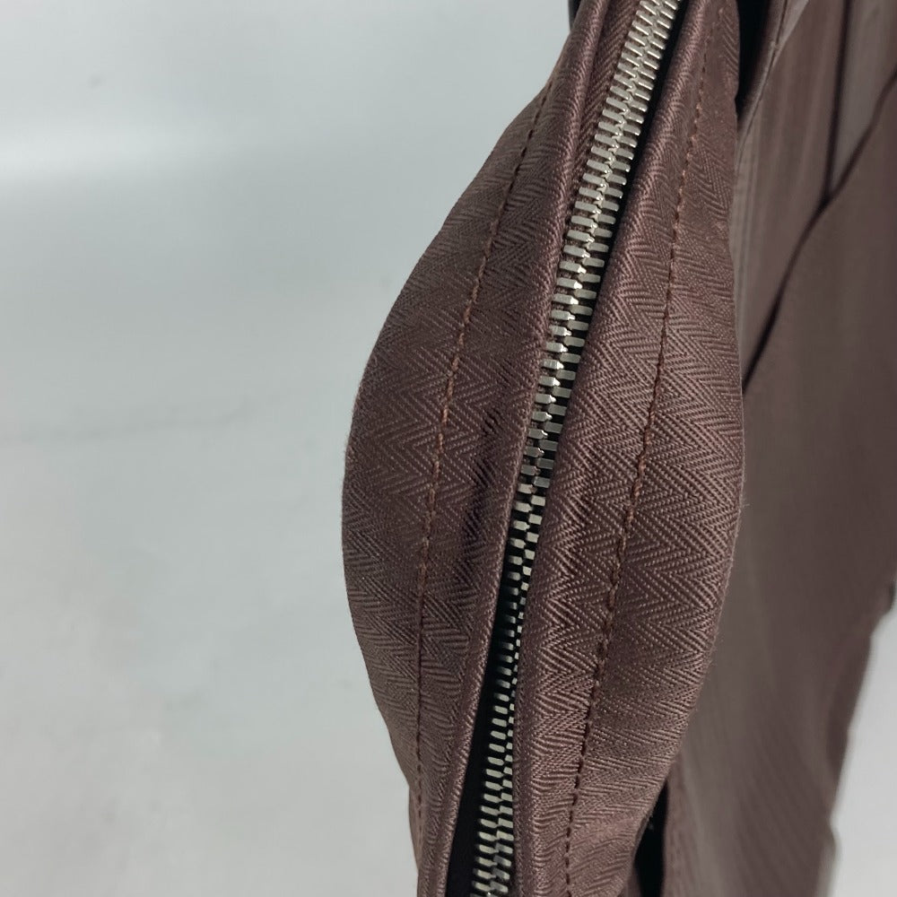 HERMES Business bag Nylon Brown Shoulder Acapulco Odinatur mens  d