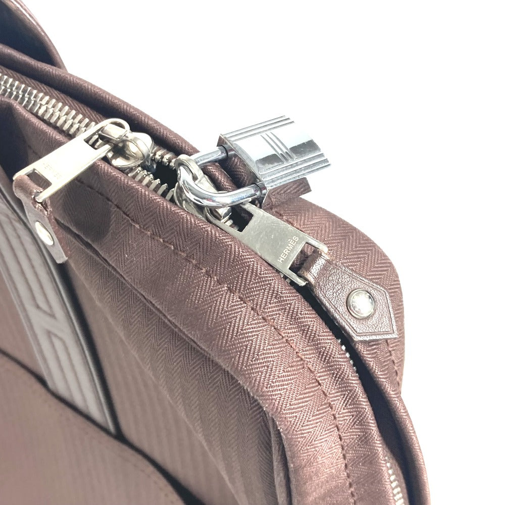 HERMES Business bag Nylon Brown Shoulder Acapulco Odinatur mens  d
