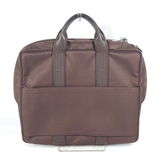 HERMES Business bag Nylon Brown Shoulder Acapulco Odinatur mens  d