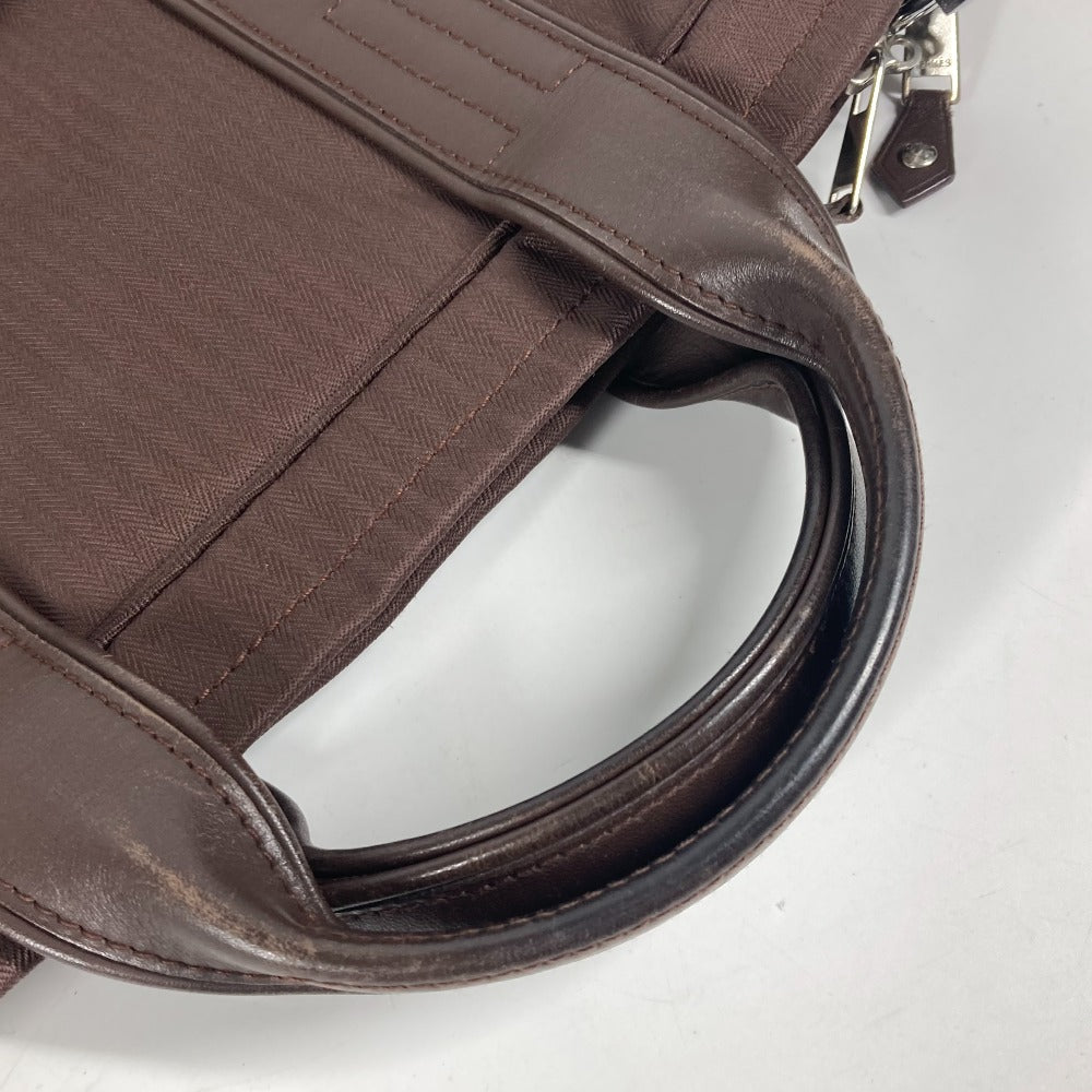 HERMES Business bag Nylon Brown Shoulder Acapulco Odinatur mens  d
