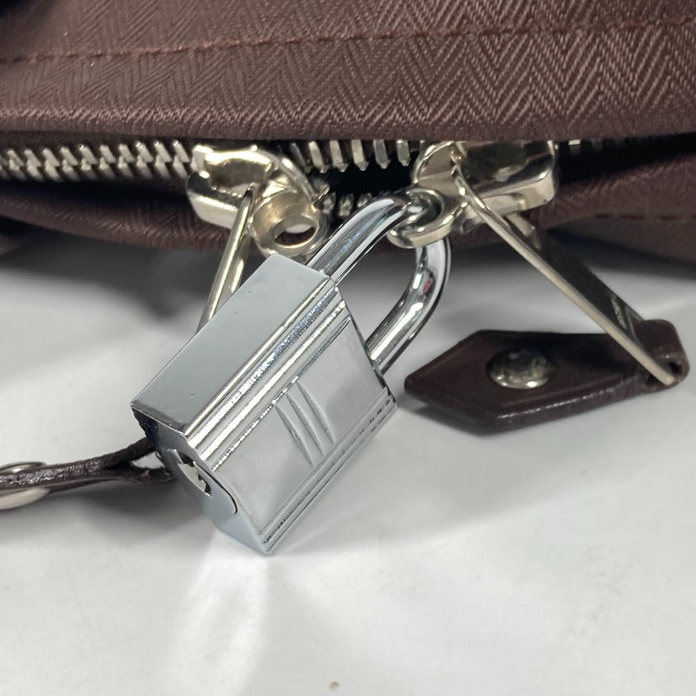 HERMES Business bag Nylon Brown Shoulder Acapulco Odinatur mens  d