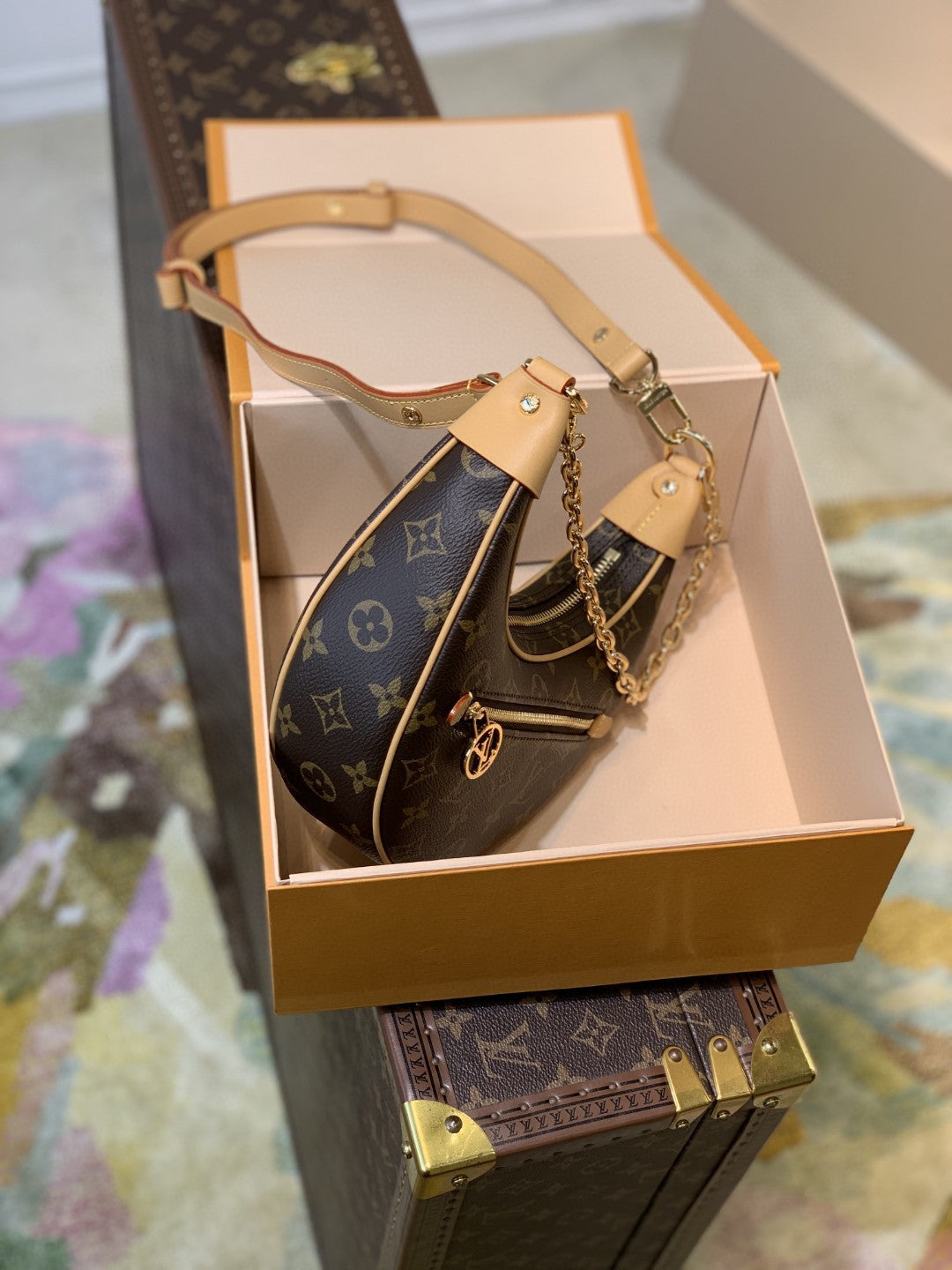 Top Quality Loop Monogram Canvas By Nicolas Ghesquiere For The Cruise Collection,  Shoulder And Crossbody Bags 9.1in/23cm Top Quality M81098