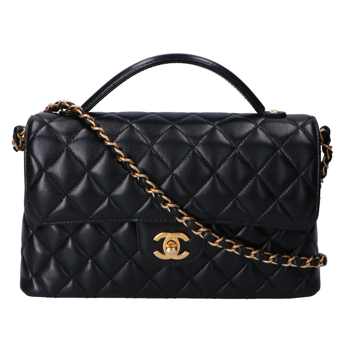 Chanel AS5356B Lambskin 2way Shoulder Bag