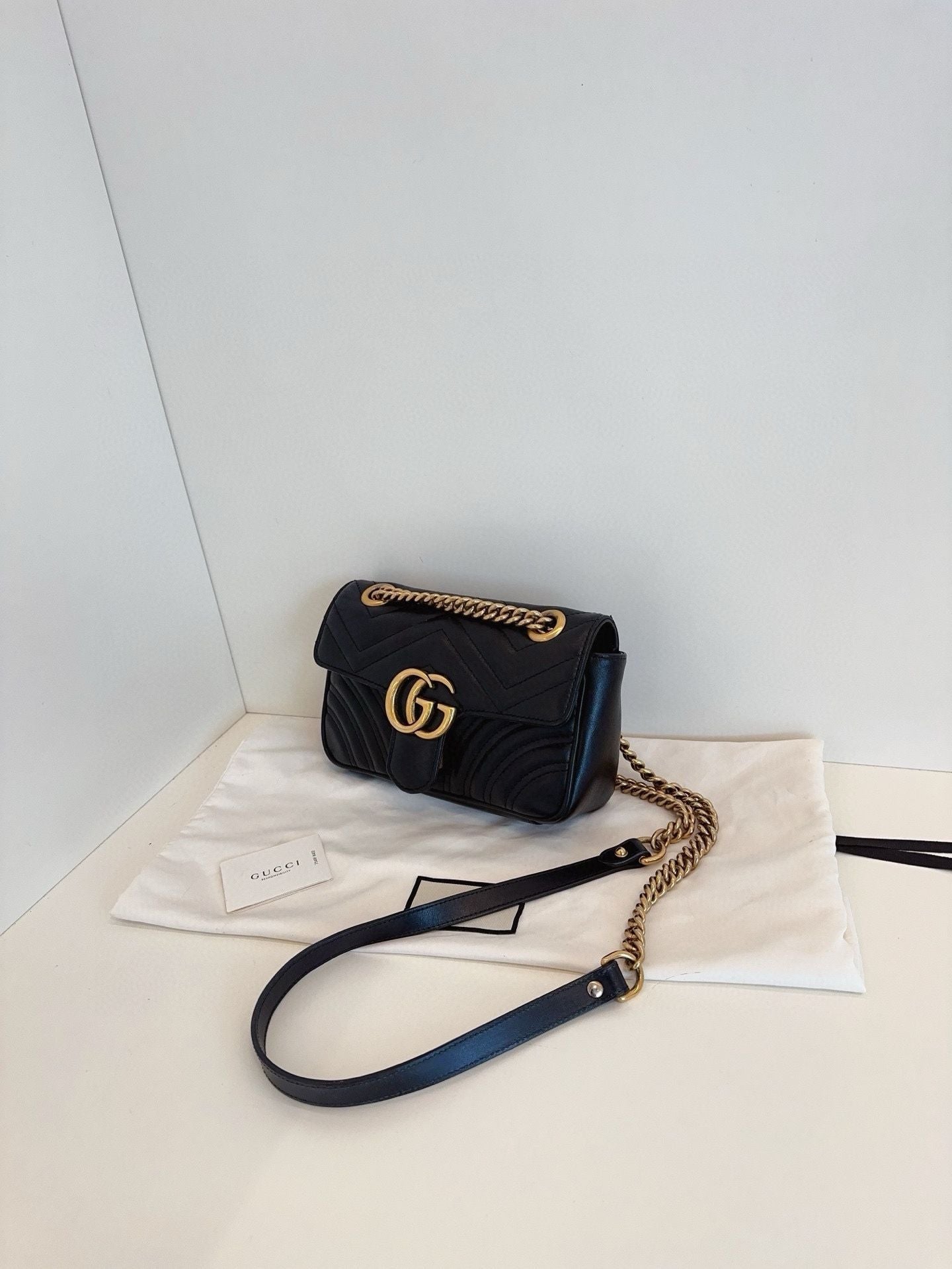 Gucci Marmont  bag black **cm