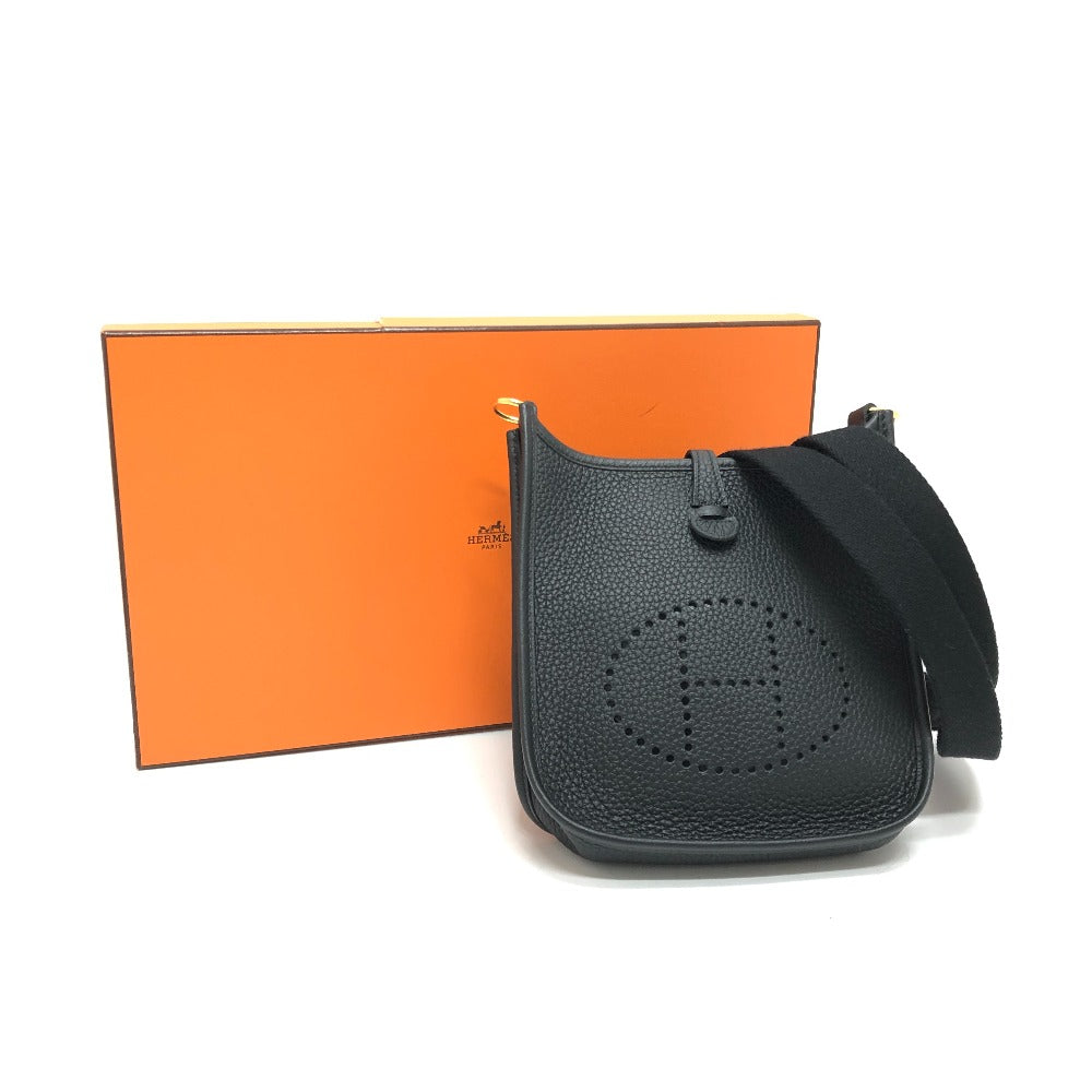 HERMES Shoulder Bag H069426CK Taurillon Clemence black Evelyn TPM Amazone Women  d