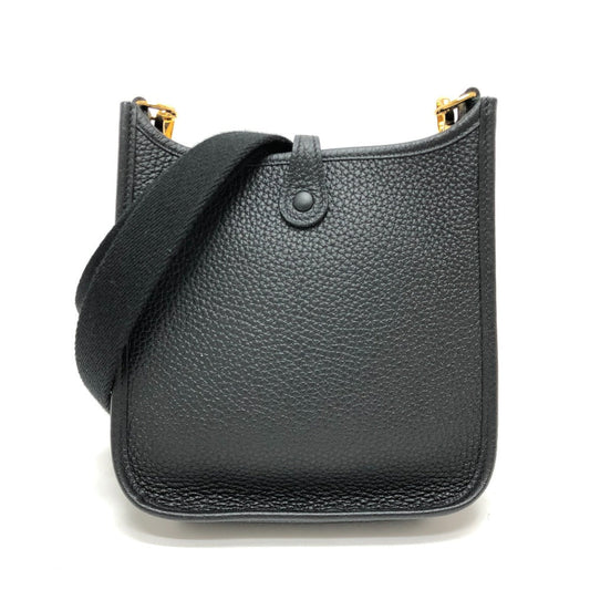 HERMES Shoulder Bag H069426CK Taurillon Clemence black Evelyn TPM Amazone Women  d