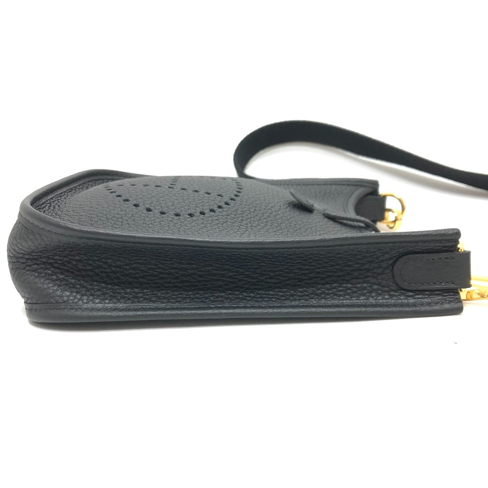 HERMES Shoulder Bag H069426CK Taurillon Clemence black Evelyn TPM Amazone Women  d