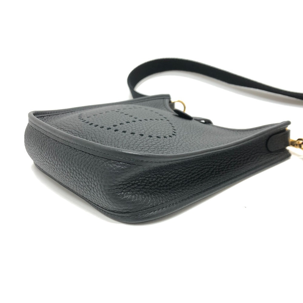 HERMES Shoulder Bag H069426CK Taurillon Clemence black Evelyn TPM Amazone Women  d