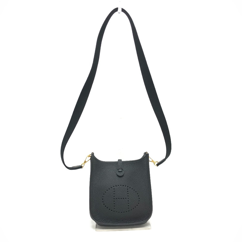 HERMES Shoulder Bag H069426CK Taurillon Clemence black Evelyn TPM Amazone Women  d