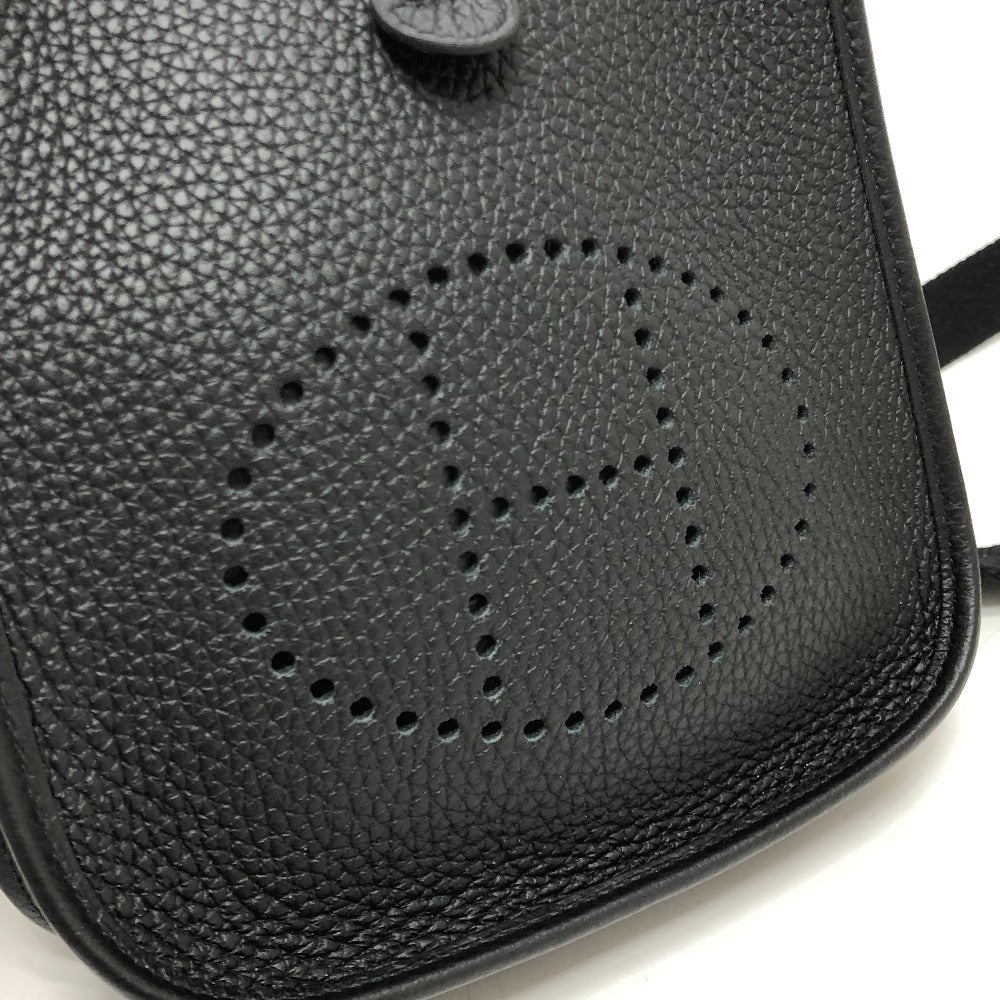 HERMES Shoulder Bag H069426CK Taurillon Clemence black Evelyn TPM Amazone Women  d