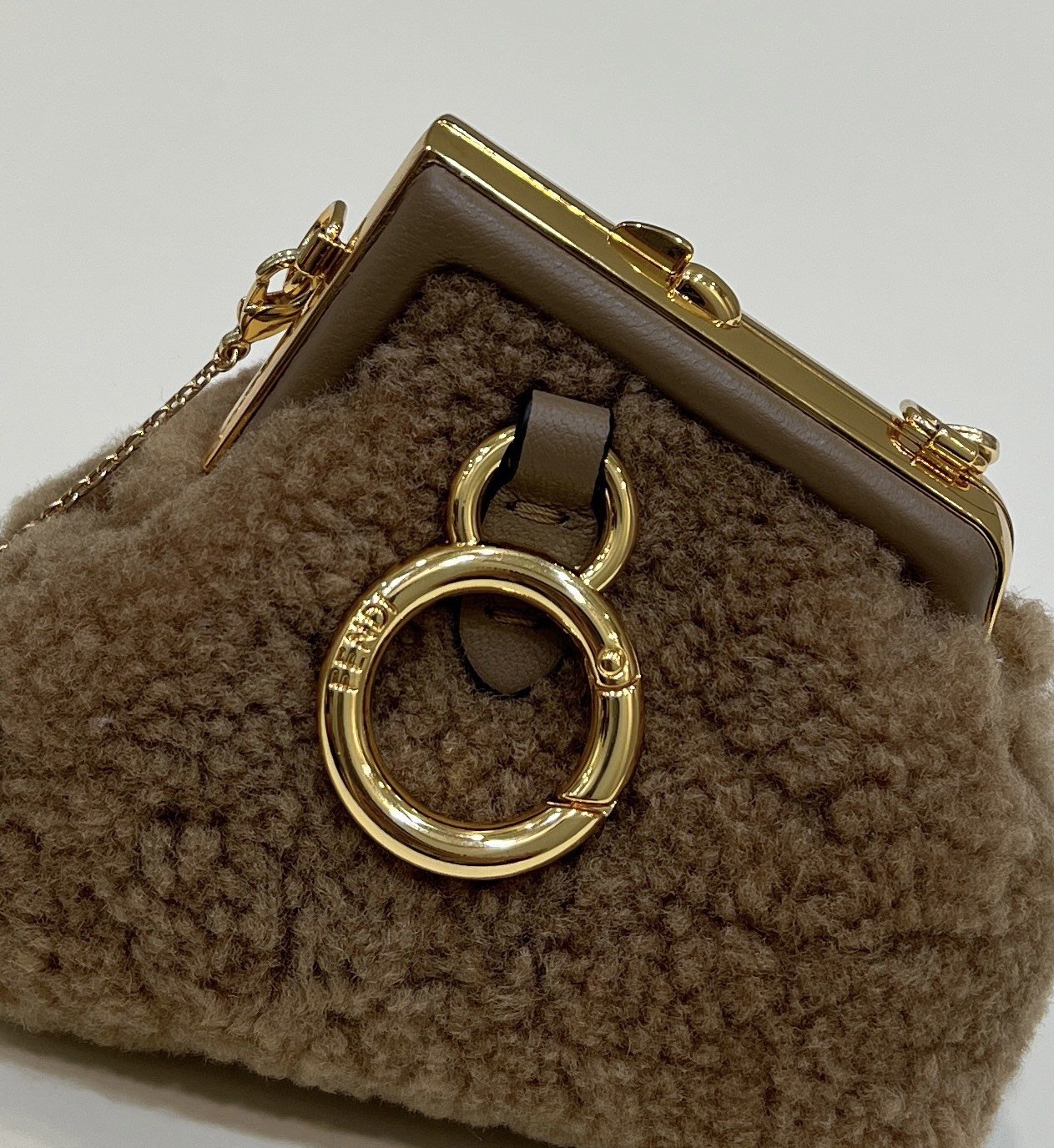 Top QualityTop Quality Top QualityTop Qualityrst Mini Brown Mink Bag For Woman 11.5cm/4in