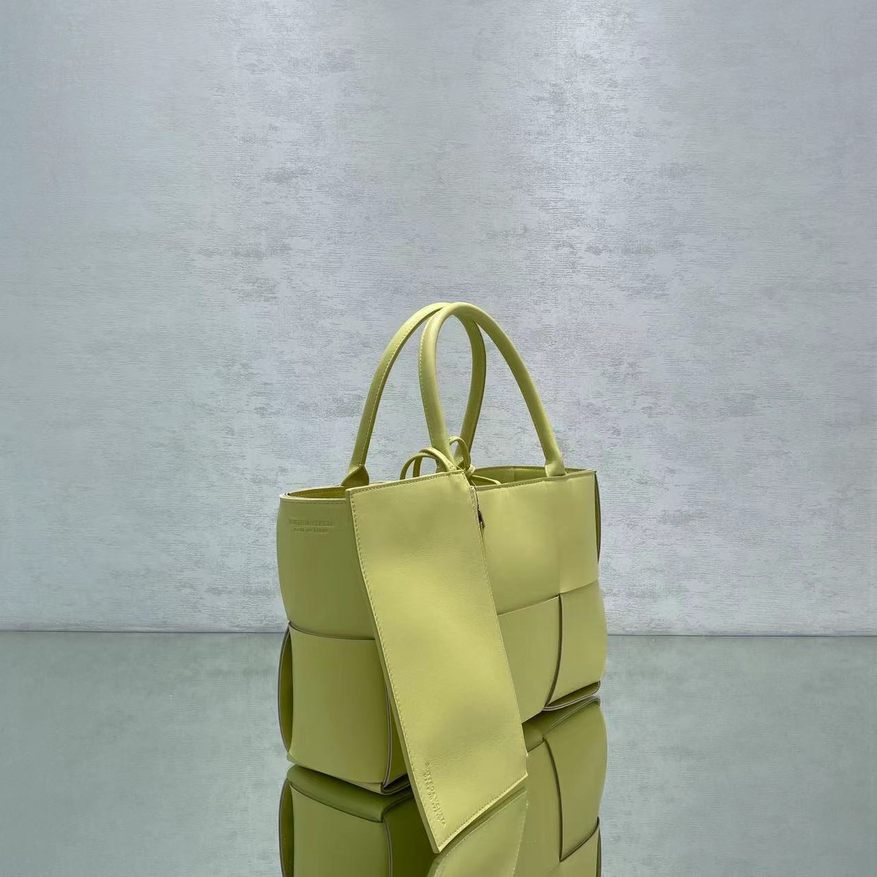 Top Quality Small Arco Tote Bag Yellow, For Women, Bags 14.2in/36cm