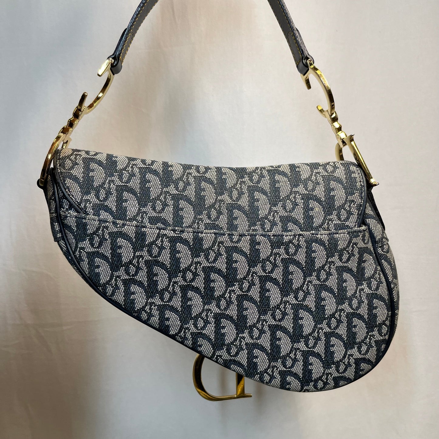 Dior   Oblique Canvas Saddle Bag TS3747