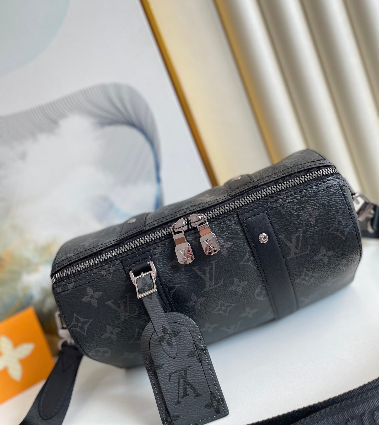 Top Quality City Keepall Monogram Eclipse/Monogram Eclipse Reverse For Men, Bags, Shoulder And Crossbody Bags 10.6in/27cm Top Quality M45936