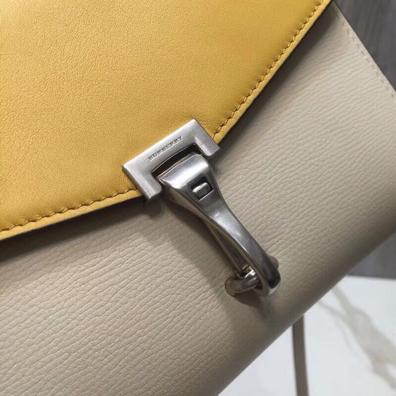 Top Quality Small Macken Colorblock Crossbody Beige/Yellow Bag For Women, Bags 9.5in/24cm