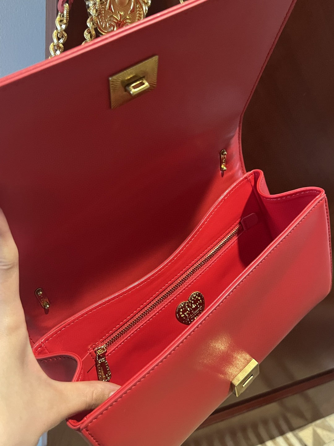 Top Quality Large Devotion Bag In Quilted Nappa Red For Women 10in/26cm Top Quality Top Quality6651AV96787124