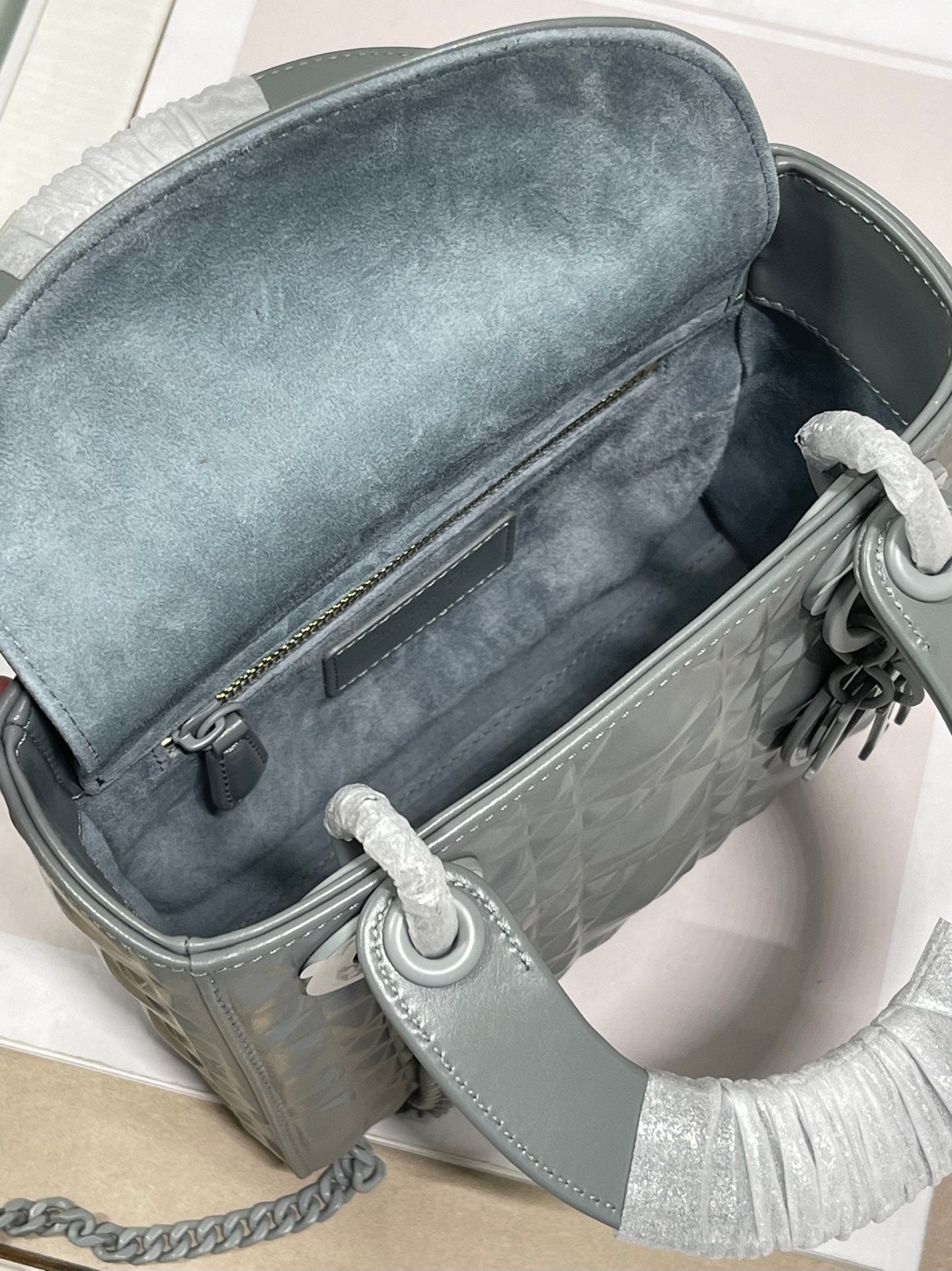 Top Quality Mini Lady Bag, Dark Grey, For Women Womens Handbags, Crossbody Bags, 17cm CD