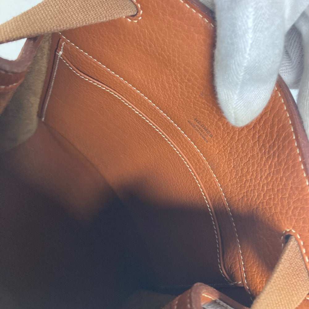 HERMES Backpack leather Brown Sherpa PM Women  d