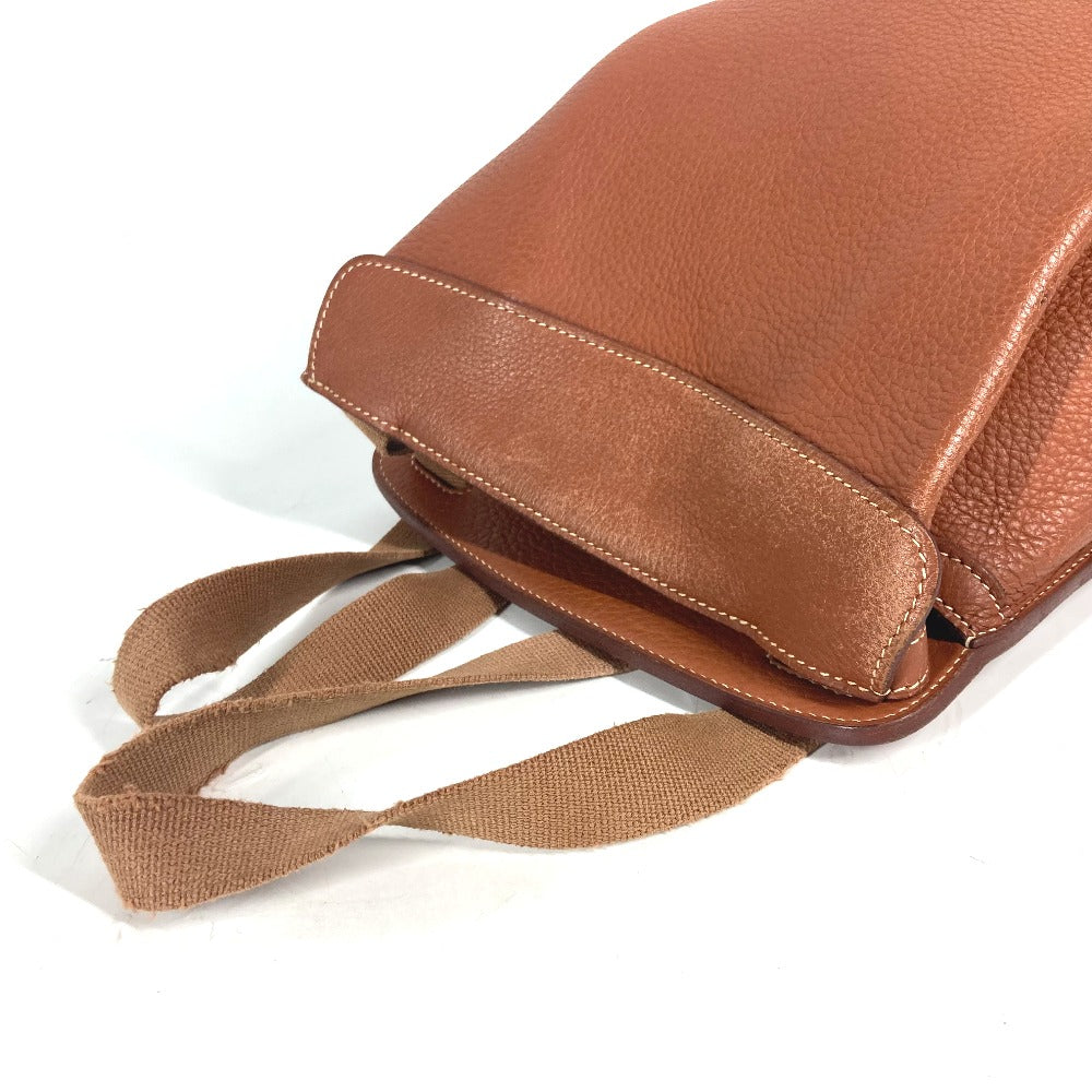 HERMES Backpack leather Brown Sherpa PM Women  d